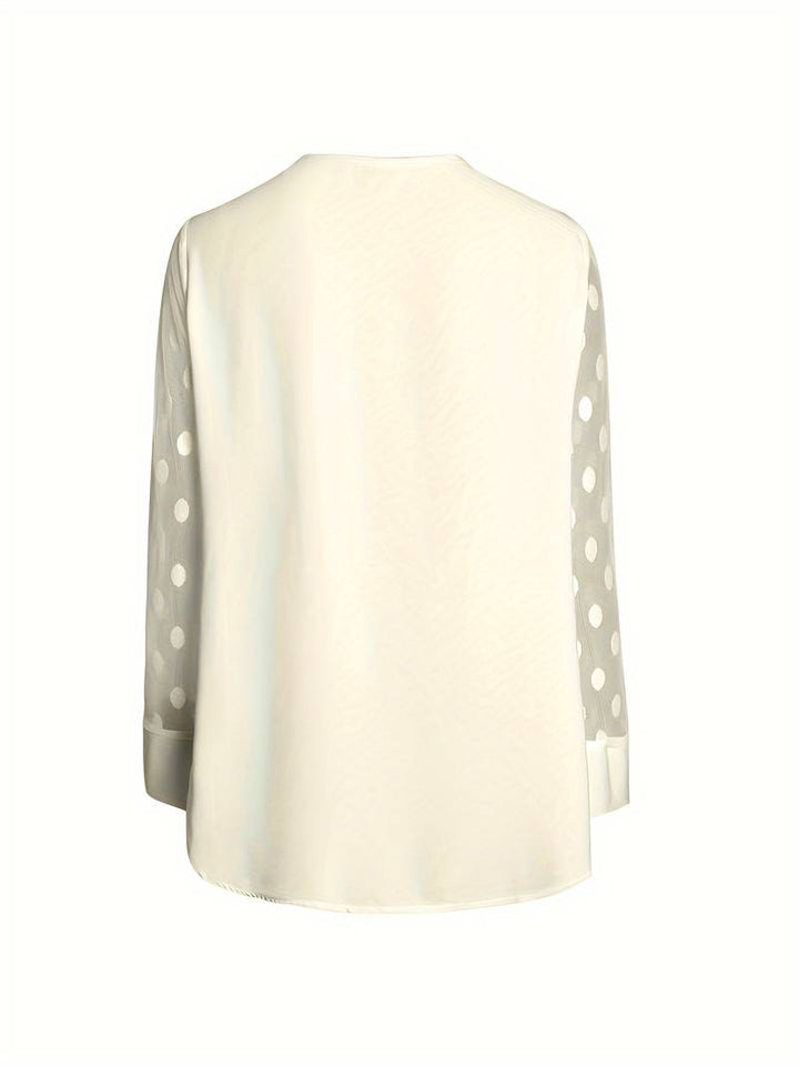 Camicetta - Maniche trasparenti - Vestibilità ampia - Top a maniche lunghe - Abbigliamento donna-Eva Jonsson