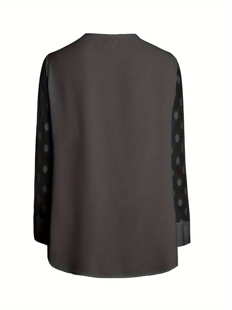 Camicetta - Maniche trasparenti - Vestibilità ampia - Top a maniche lunghe - Abbigliamento donna-Eva Jonsson