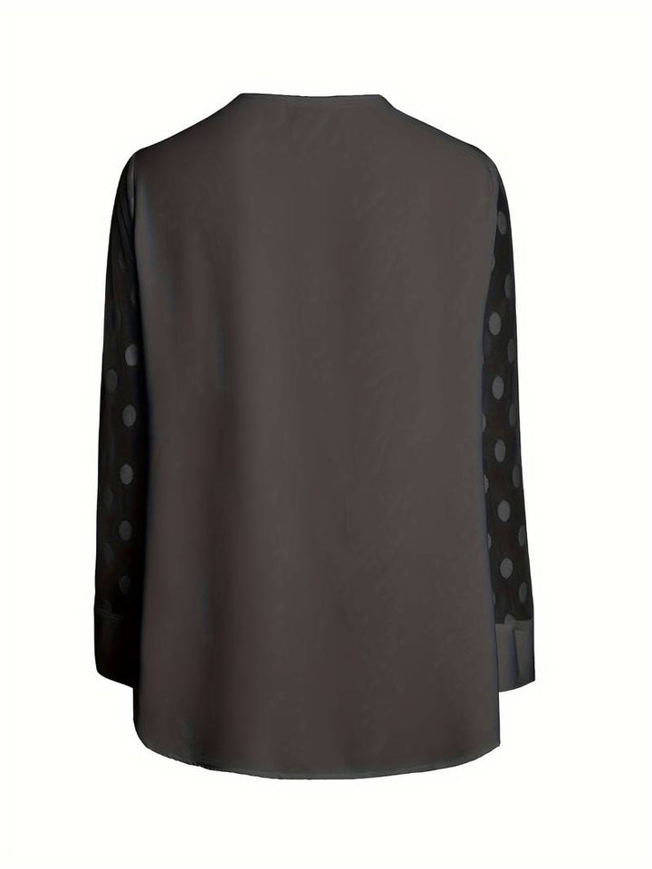 Camicetta - Maniche trasparenti - Vestibilità ampia - Top a maniche lunghe - Abbigliamento donna-Eva Jonsson