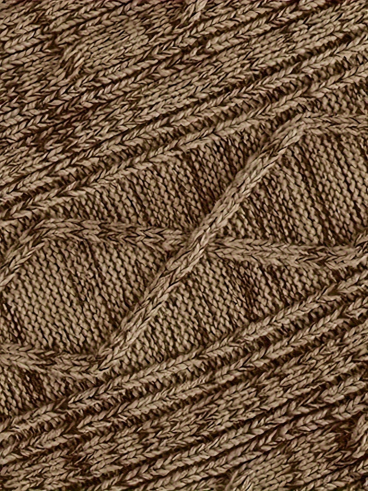 Cardigan med dragkedja - Varm stickad vintercardigan med full dragkedja för män-Eva Jonsson