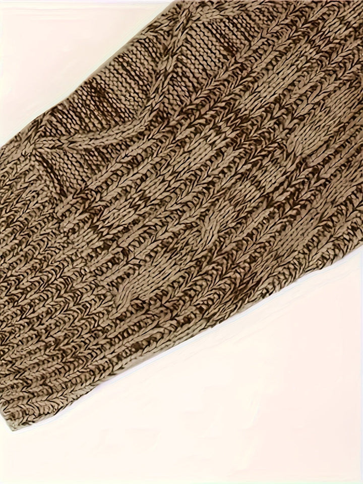 Cardigan med dragkedja - Varm stickad vintercardigan med full dragkedja för män-Eva Jonsson