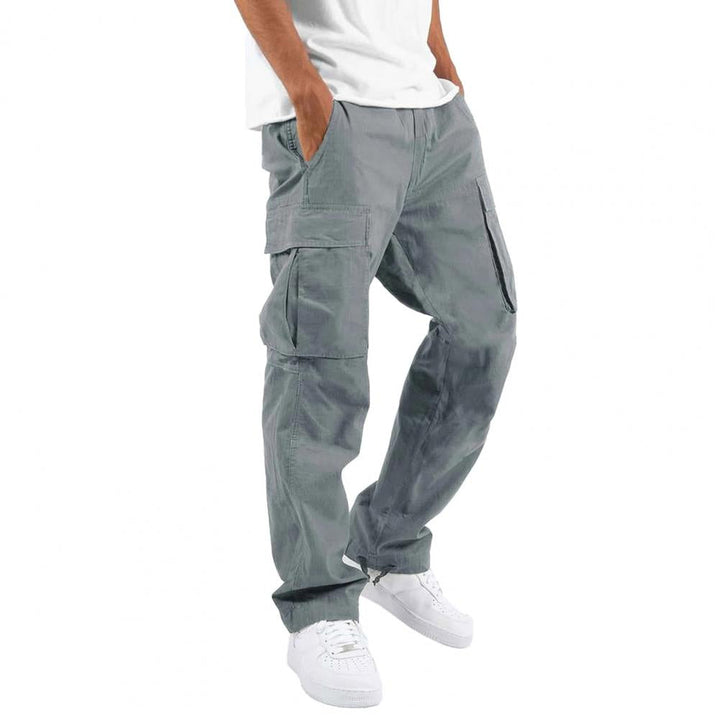 Cargo Byxor - Casual Loose Fit Cargo Byxor med rakt ben för män-Eva Jonsson