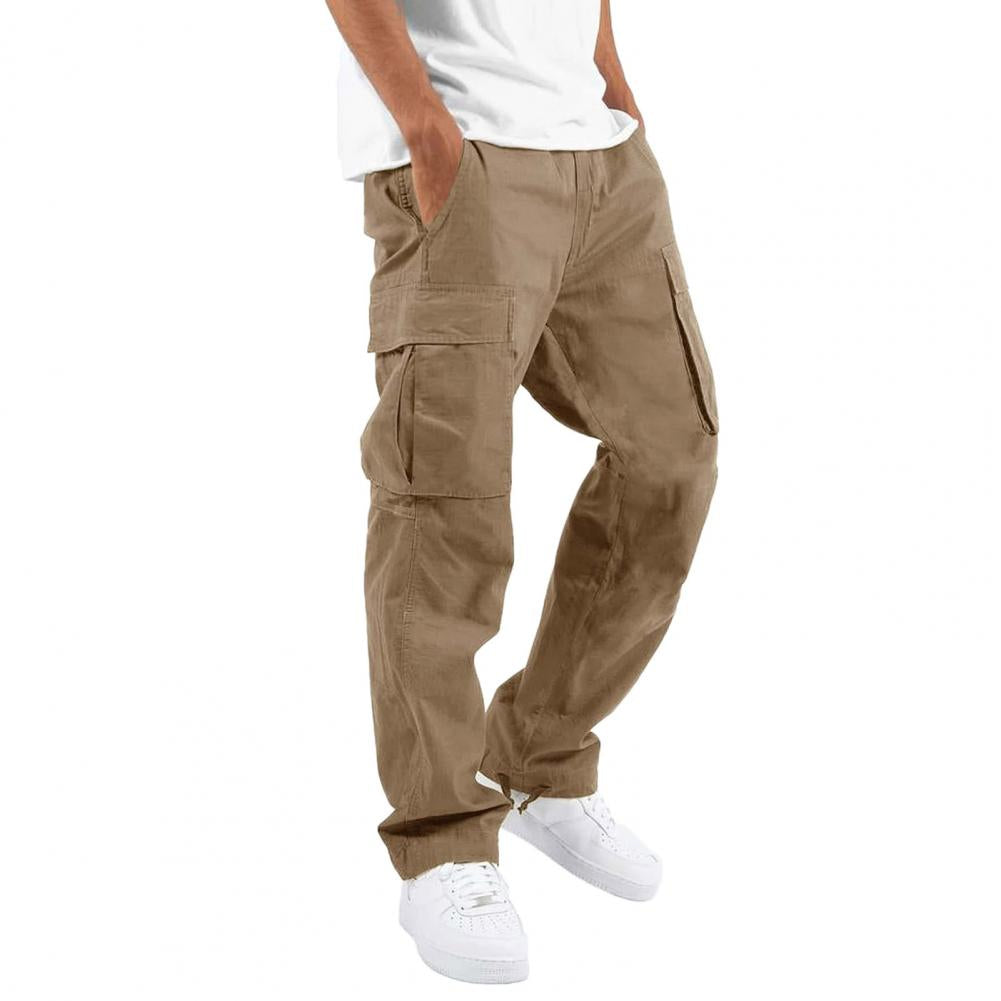 Cargo Byxor - Casual Loose Fit Cargo Byxor med rakt ben för män-Eva Jonsson