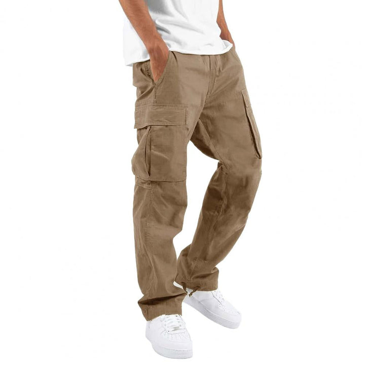 Cargo Byxor - Casual Loose Fit Cargo Byxor med rakt ben för män-Eva Jonsson