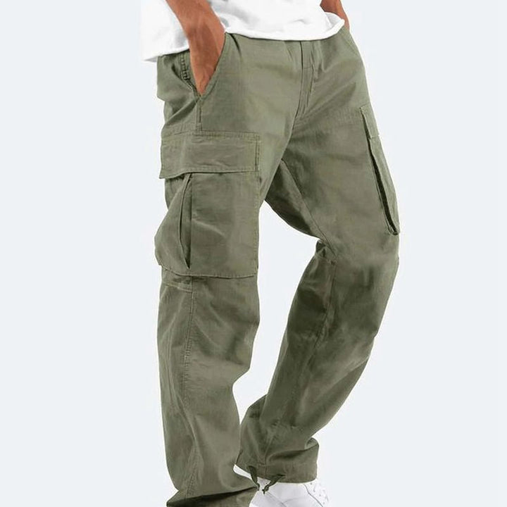 Cargo Byxor - Casual Loose Fit Cargo Byxor med rakt ben för män-Eva Jonsson