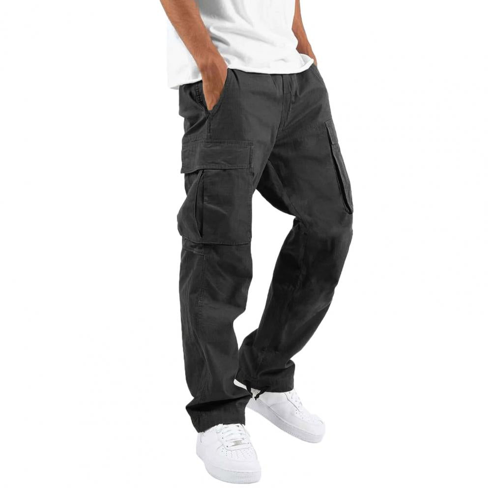 Cargo Byxor - Casual Loose Fit Cargo Byxor med rakt ben för män-Eva Jonsson