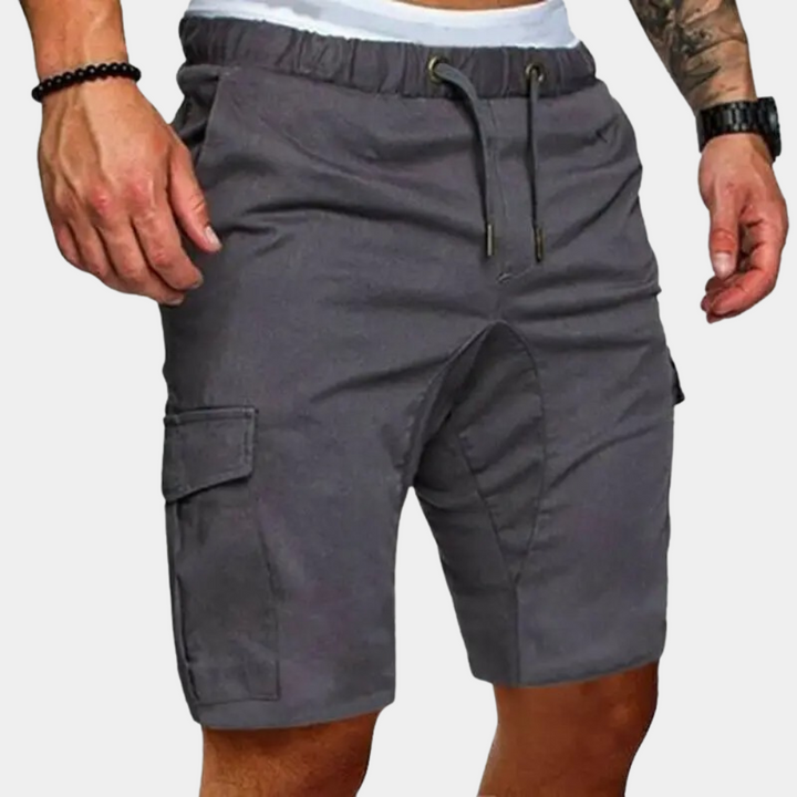 Cargo Shorts | Elastisk midja | Fickor | Sommarshorts | Herrkläder-Eva Jonsson