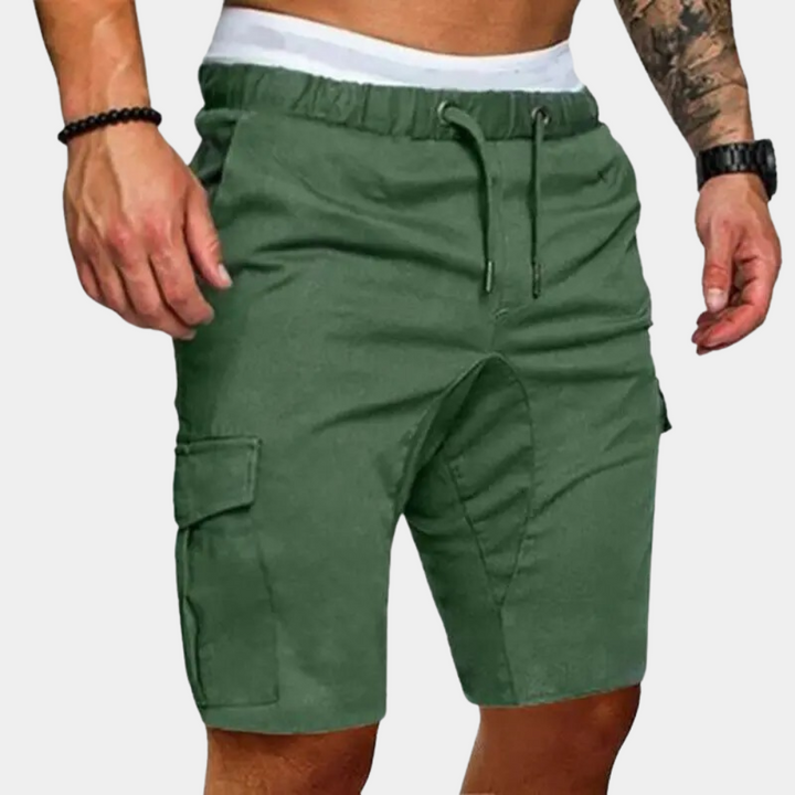 Cargo Shorts | Elastisk midja | Fickor | Sommarshorts | Herrkläder-Eva Jonsson