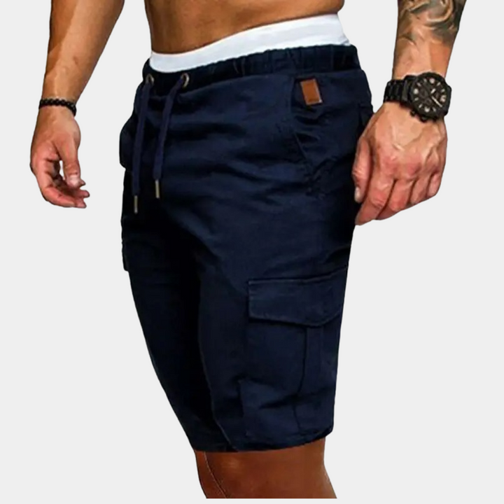 Cargo Shorts | Elastisk midja | Fickor | Sommarshorts | Herrkläder-Eva Jonsson