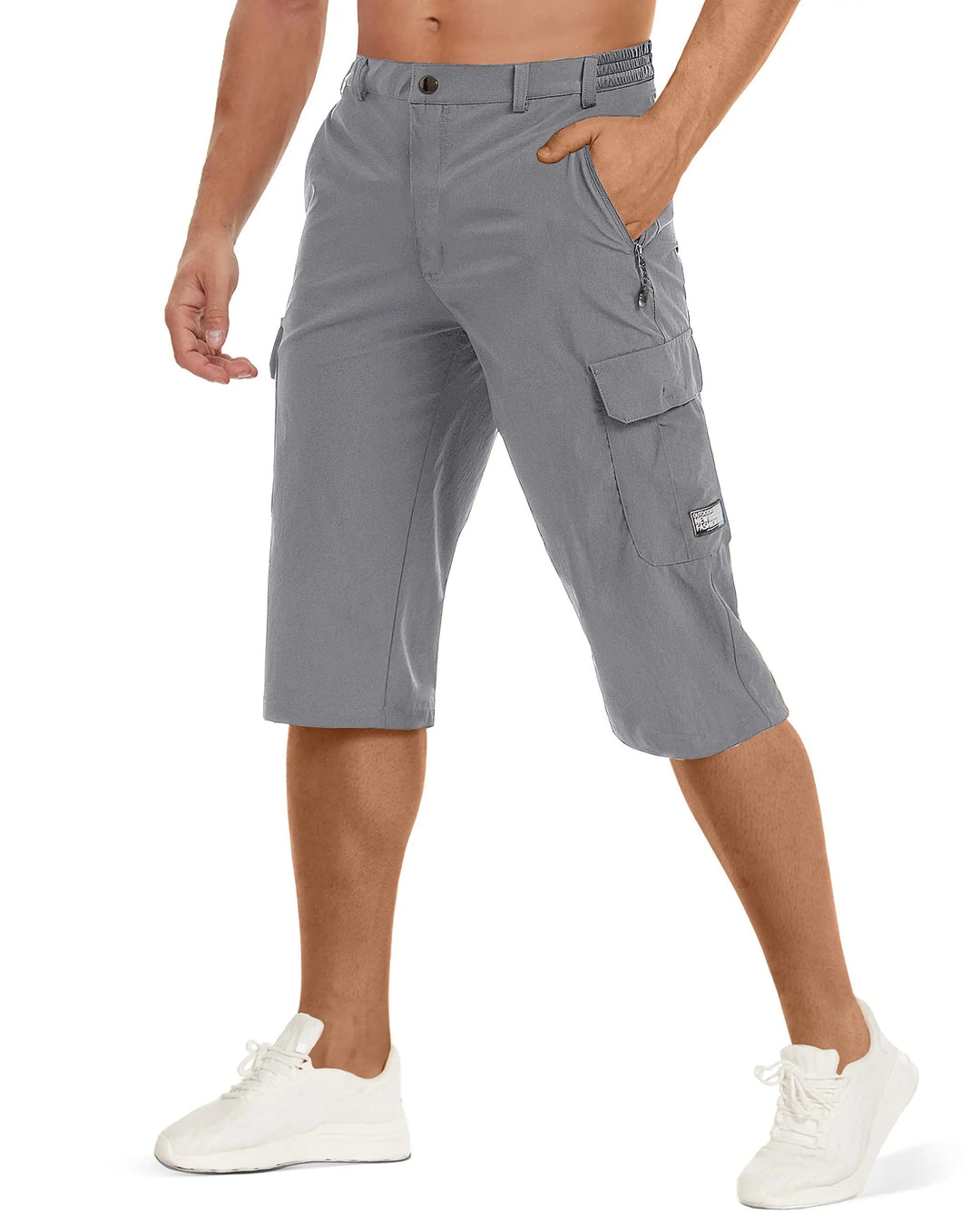 Cargo Shorts - Elastisk midja för män - Cargo Byxor med fickor-Eva Jonsson