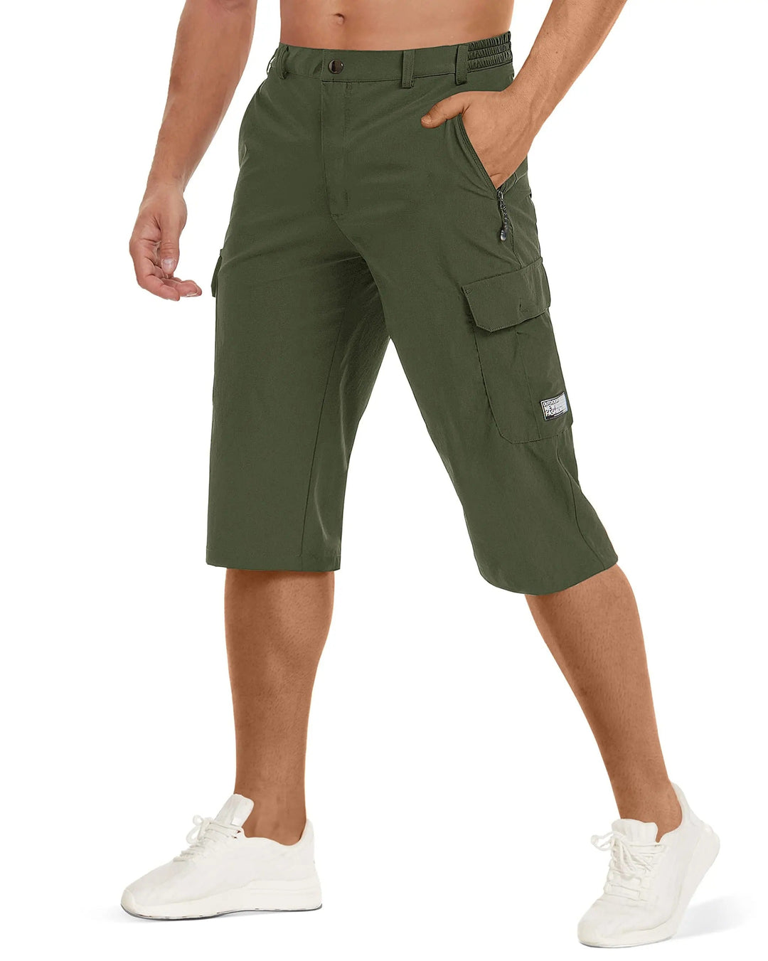 Cargo Shorts - Elastisk midja för män - Cargo Byxor med fickor-Eva Jonsson