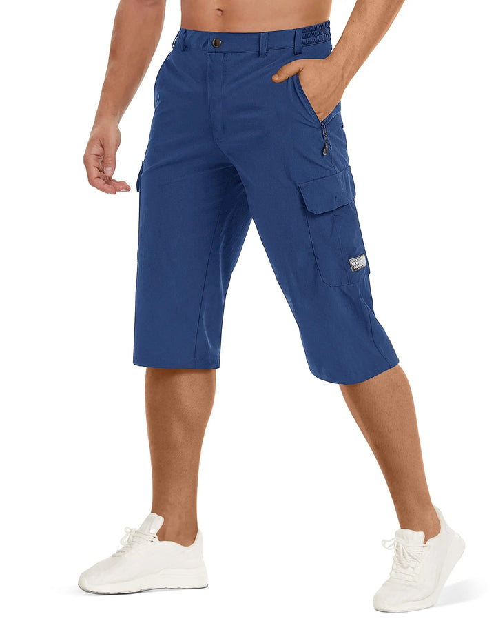 Cargo Shorts - Elastisk midja för män - Cargo Byxor med fickor-Eva Jonsson