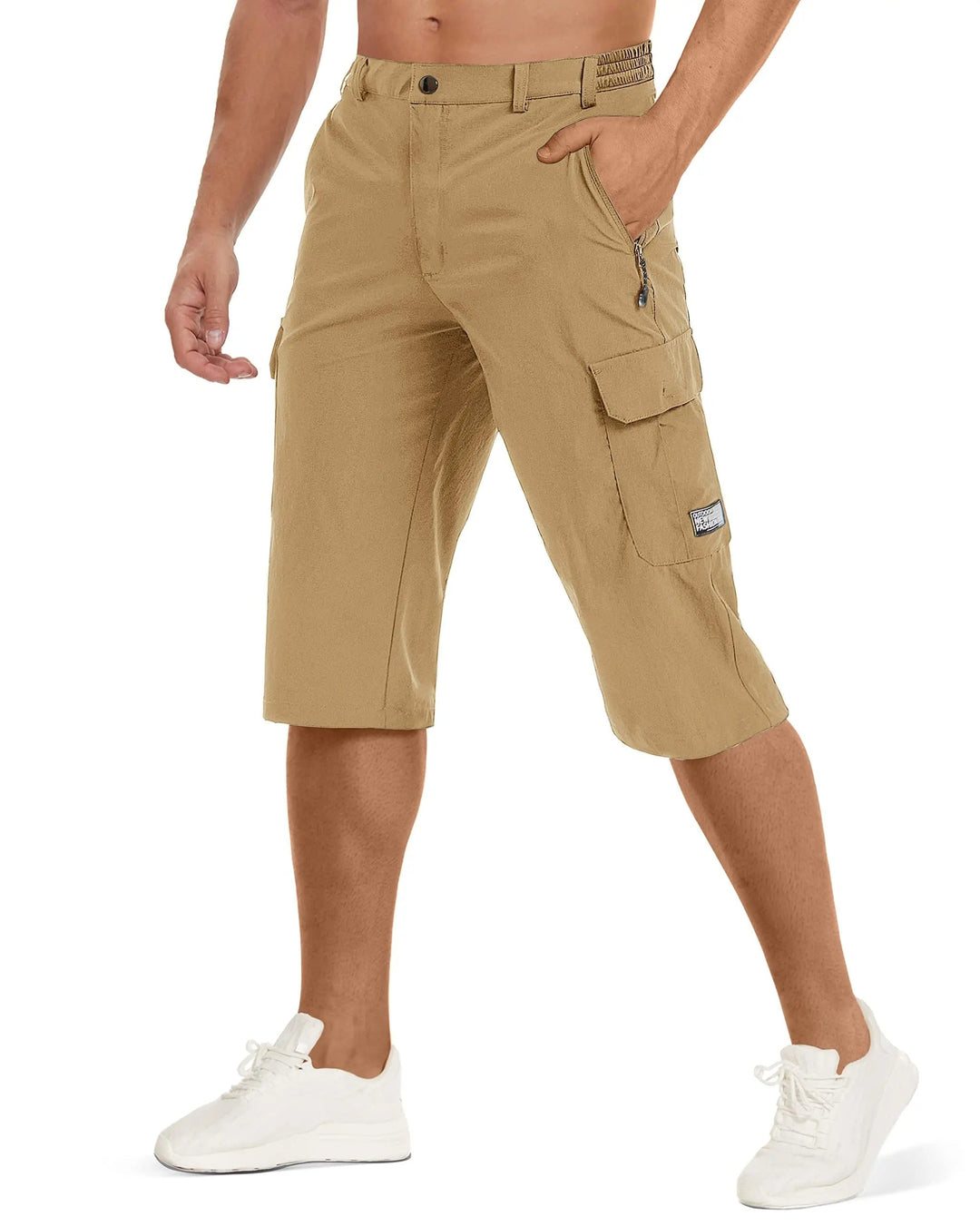Cargo Shorts - Elastisk midja för män - Cargo Byxor med fickor-Eva Jonsson