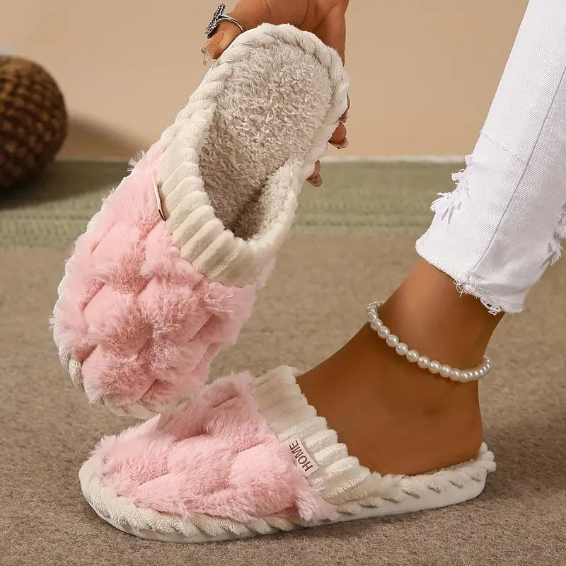 Carla Inomhustofflor | Damtofflor med fleece och slip-on-Eva Jonsson