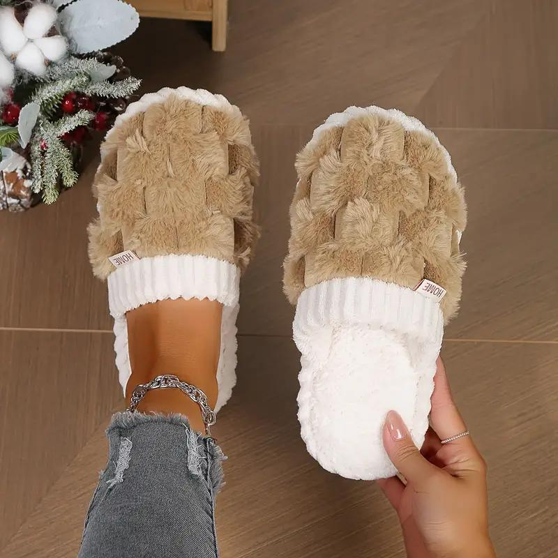 Carla Inomhustofflor | Damtofflor med fleece och slip-on-Eva Jonsson