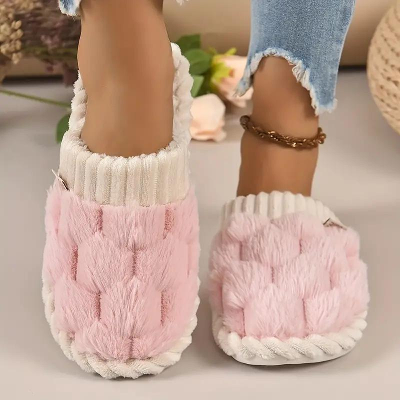 Carla Inomhustofflor | Damtofflor med fleece och slip-on-Eva Jonsson