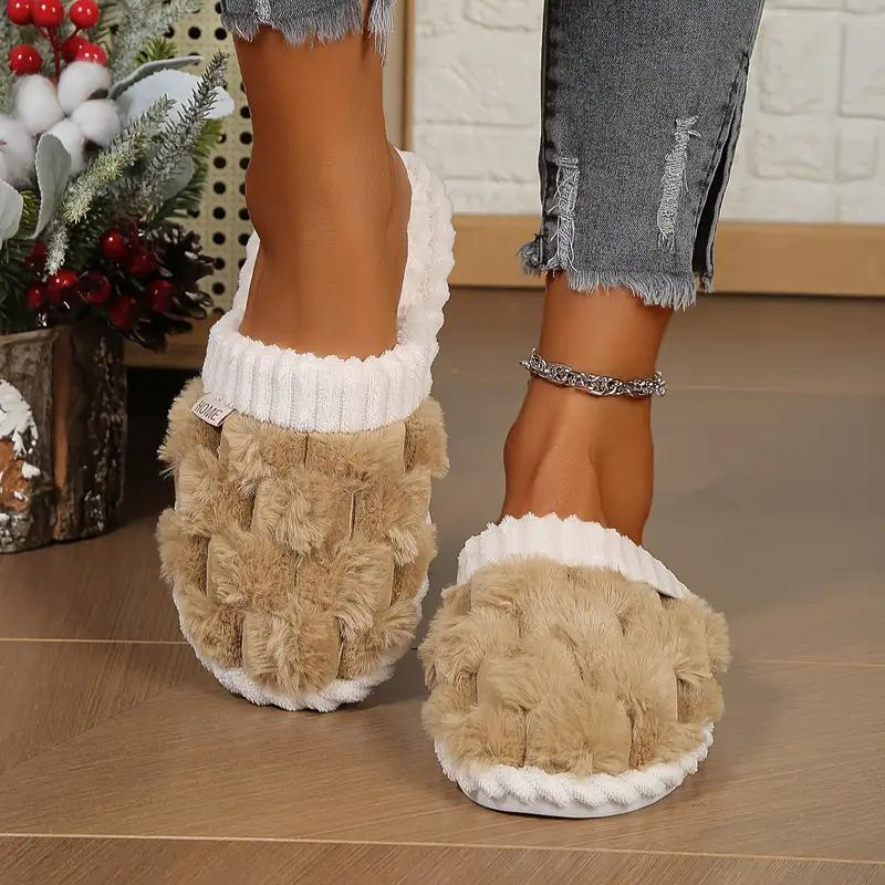 Carla Inomhustofflor | Damtofflor med fleece och slip-on-Eva Jonsson
