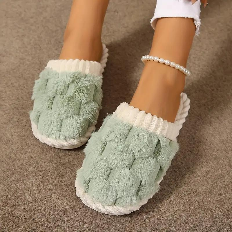 Carla Inomhustofflor | Damtofflor med fleece och slip-on-Eva Jonsson