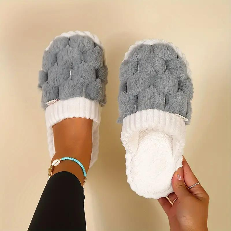 Carla Inomhustofflor | Damtofflor med fleece och slip-on-Eva Jonsson