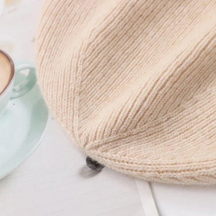 Cashmere Beanie - Varm - Elastisk - Stickad Beanie - Vintermössa-Eva Jonsson