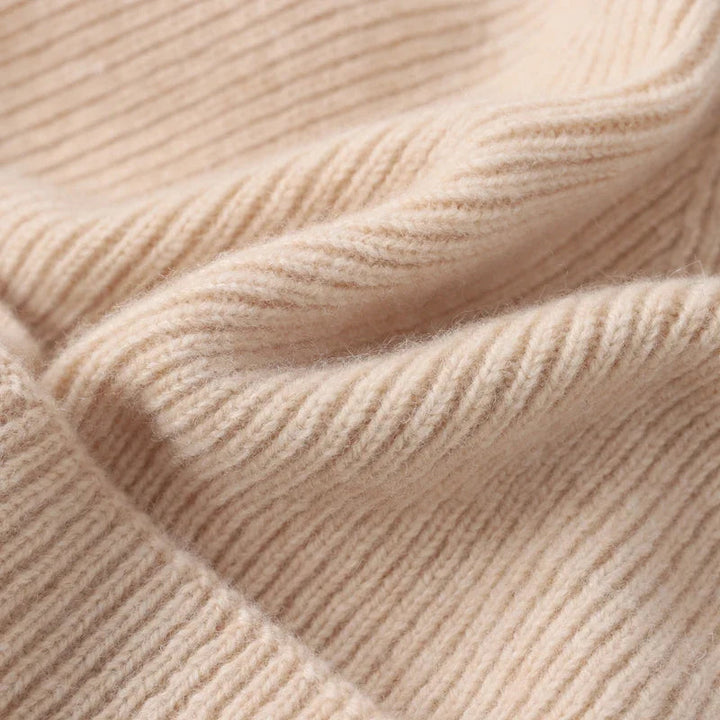 Cashmere Beanie - Varm - Elastisk - Stickad Beanie - Vintermössa-Eva Jonsson