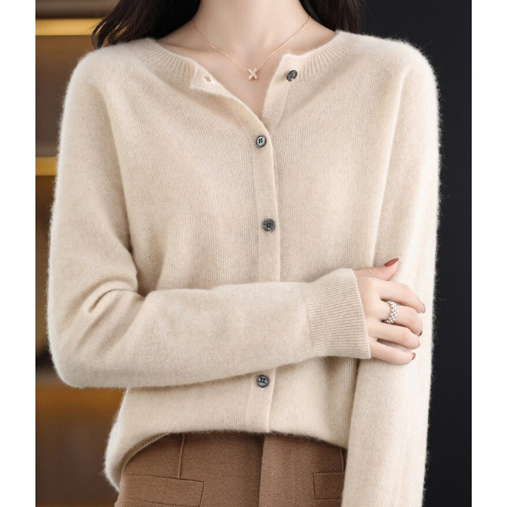 Cashmere Cardigan | Knäppt | Långärmad | Stickad Cardigan | Damstickat-Eva Jonsson