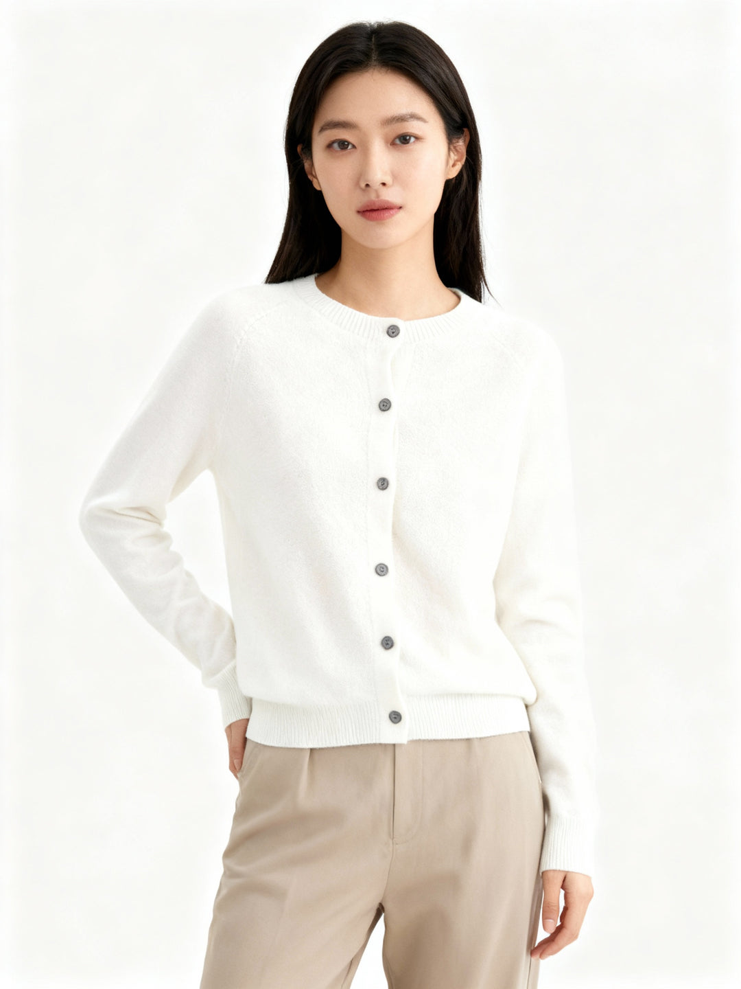 Cashmere Cardigan | Knäppt | Långärmad | Stickad Cardigan | Damstickat-Eva Jonsson