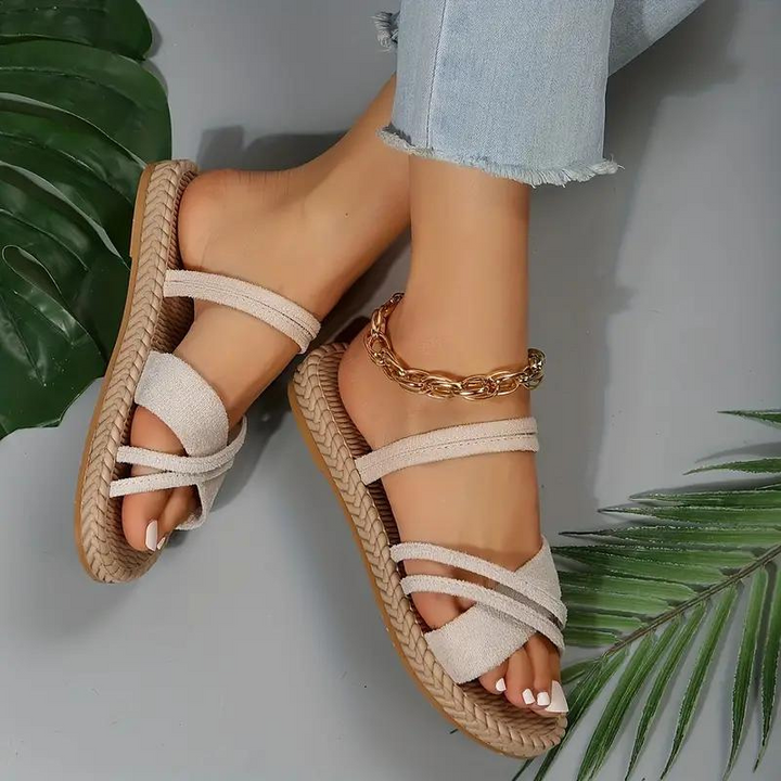 Cassidy Tofflor | Dam Snygga platta sandaler-Eva Jonsson