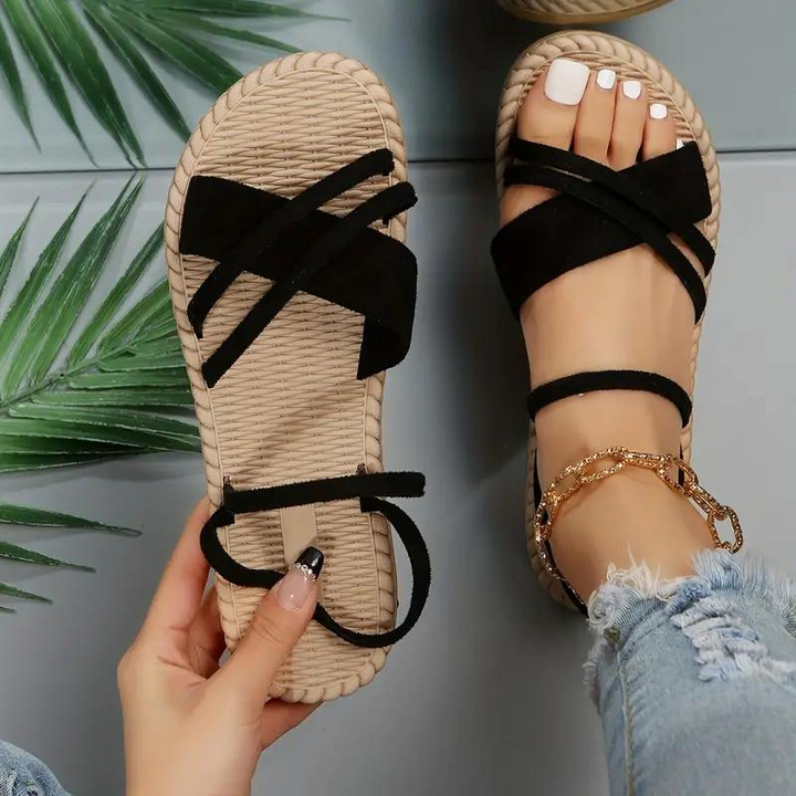 Cassidy Tofflor | Dam Snygga platta sandaler-Eva Jonsson