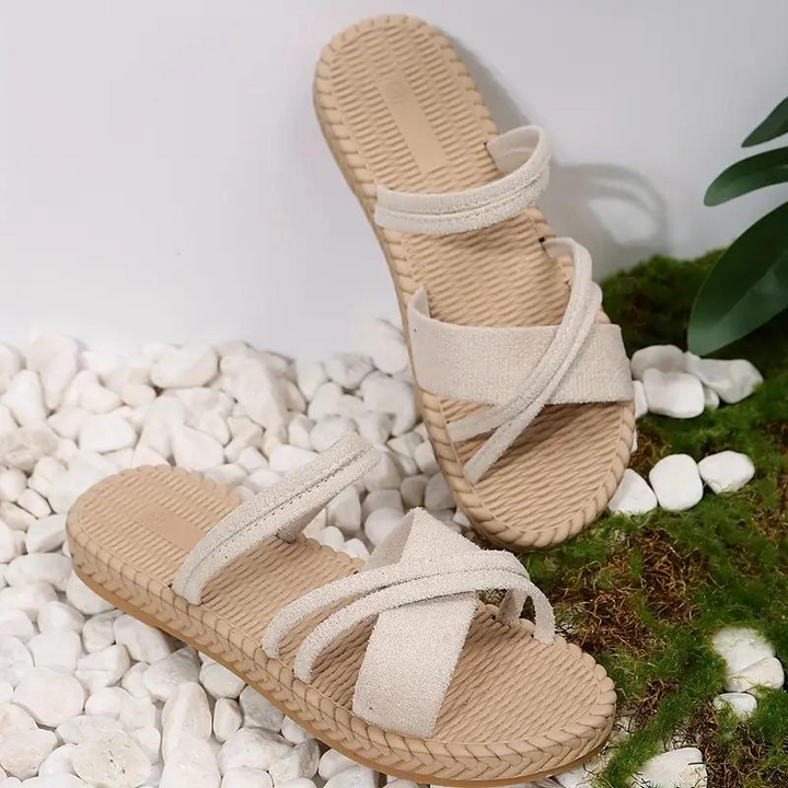 Cassidy Tofflor | Dam Snygga platta sandaler-Eva Jonsson