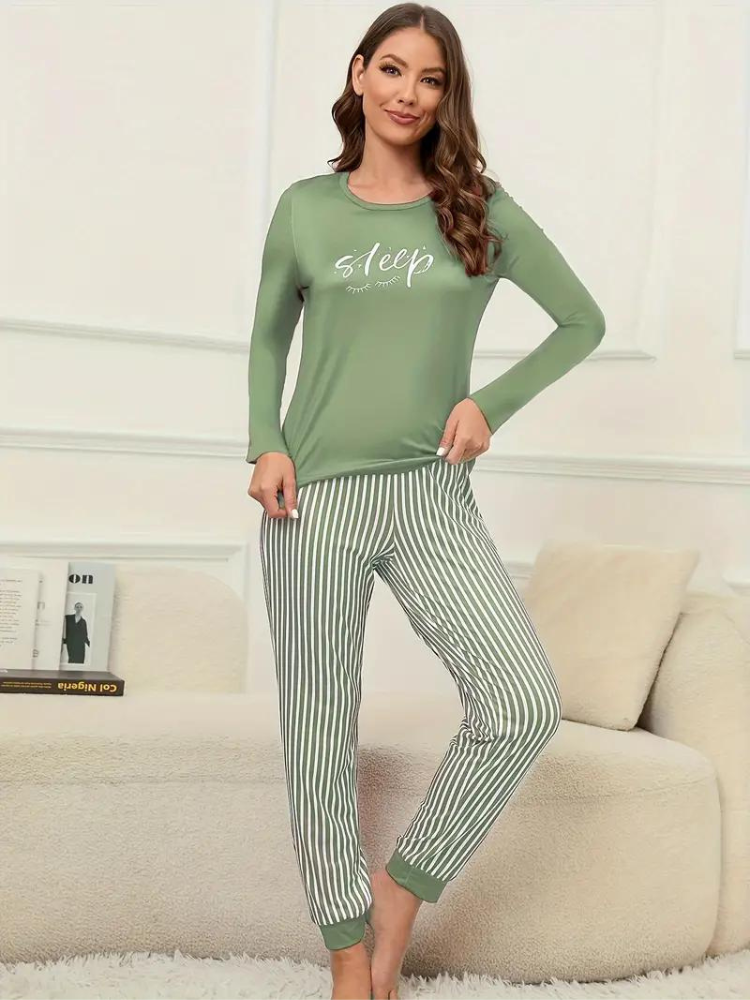 Christy Pyjamasset | Långärmade och bekväma nattkläder för kvinnor-Eva Jonsson