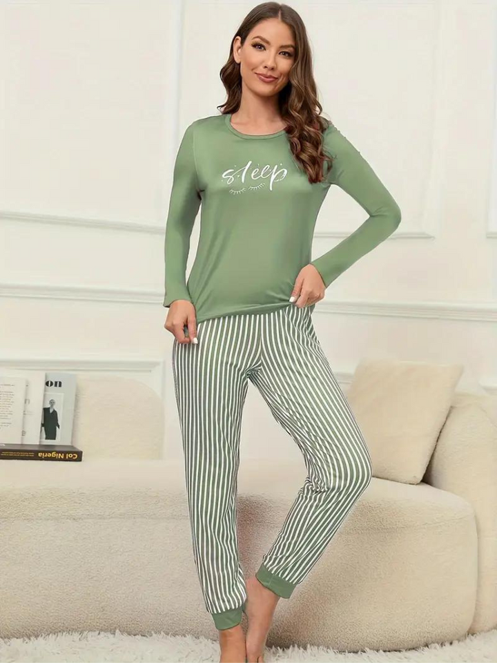 Christy Pyjamasset | Långärmade och bekväma nattkläder för kvinnor-Eva Jonsson
