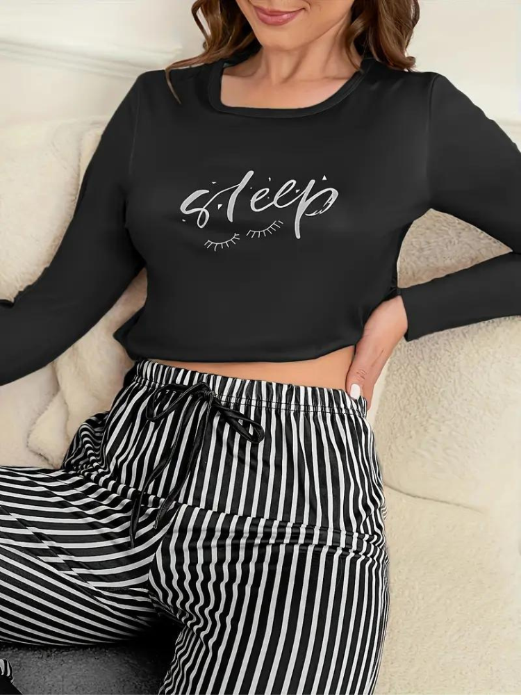 Christy Pyjamasset | Långärmade och bekväma nattkläder för kvinnor-Eva Jonsson