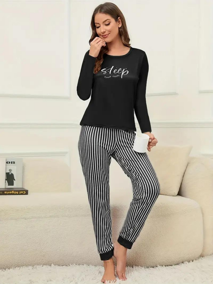 Christy Pyjamasset | Långärmade och bekväma nattkläder för kvinnor-Eva Jonsson