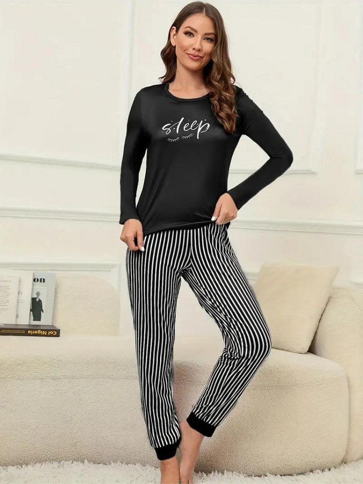 Christy Pyjamasset | Långärmade och bekväma nattkläder för kvinnor-Eva Jonsson