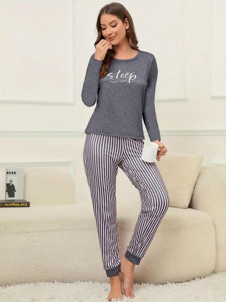 Christy Pyjamasset | Långärmade och bekväma nattkläder för kvinnor-Eva Jonsson