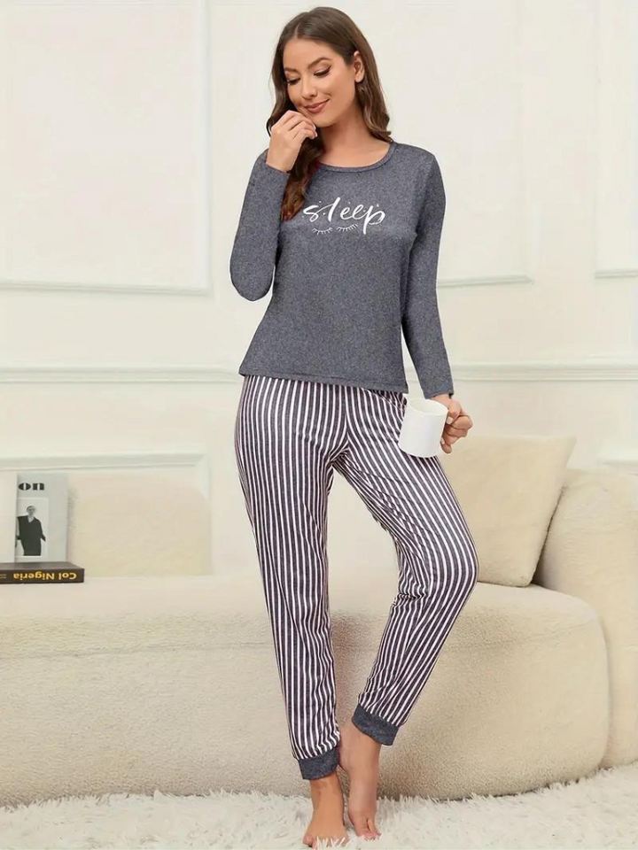 Christy Pyjamasset | Långärmade och bekväma nattkläder för kvinnor-Eva Jonsson