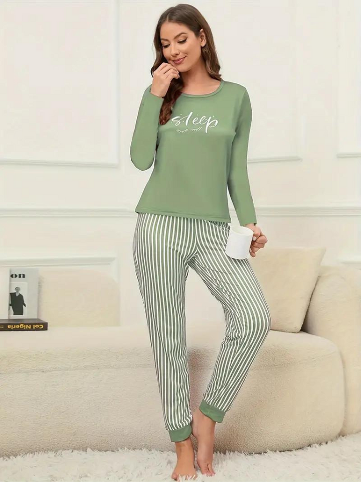 Christy Pyjamasset | Långärmade och bekväma nattkläder för kvinnor-Eva Jonsson