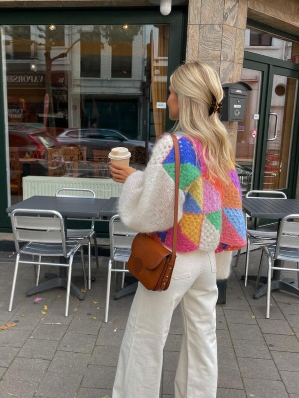 Chunky Cardigan | Cropped | Open Front | Stickad Cardigan | Damkläder-Eva Jonsson