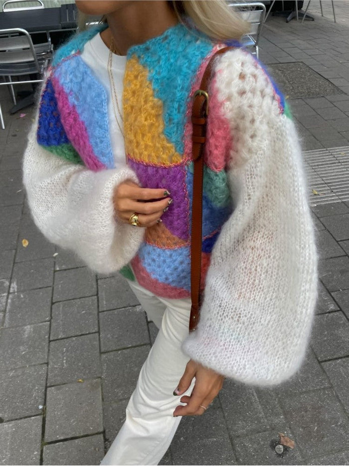 Chunky Cardigan | Cropped | Open Front | Stickad Cardigan | Damkläder-Eva Jonsson