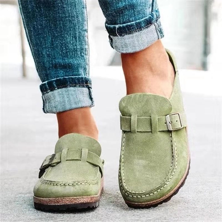 Clogs - Retro mockaslip-on muleskor för kvinnor-Eva Jonsson