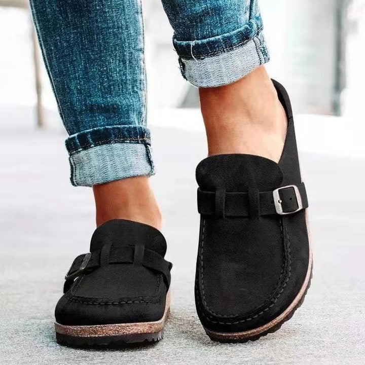 Clogs - Retro mockaslip-on muleskor för kvinnor-Eva Jonsson