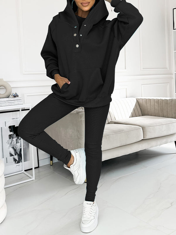 Co-Ord Set - Oversized Hoodie - Träningsoverall - Hoodie och Leggings Set - Damkläder-Eva Jonsson