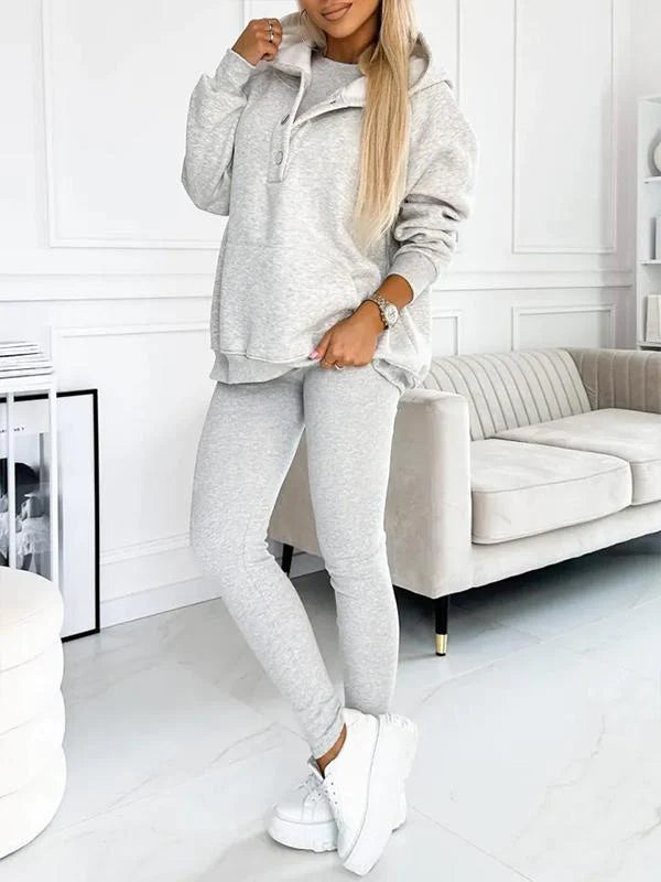 Co-Ord Set - Oversized Hoodie - Träningsoverall - Hoodie och Leggings Set - Damkläder-Eva Jonsson