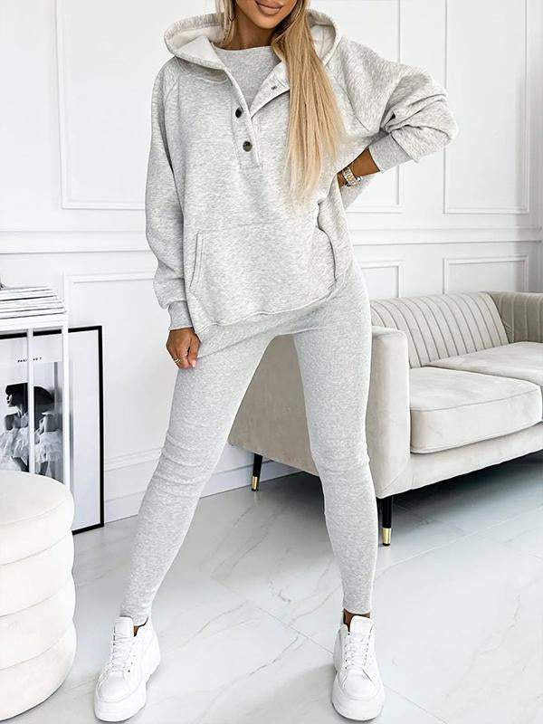 Co-Ord Set - Oversized Hoodie - Träningsoverall - Hoodie och Leggings Set - Damkläder-Eva Jonsson