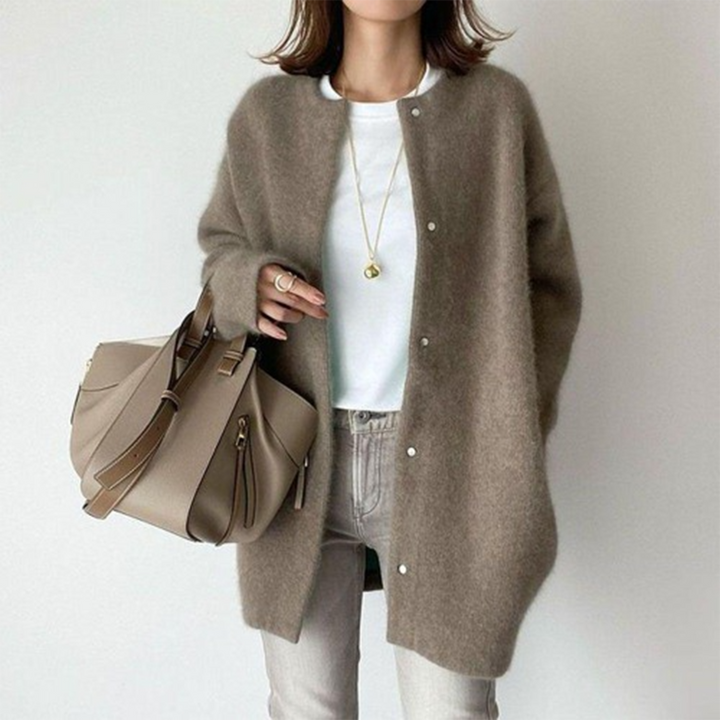 Coatigan - Oversized - Stickad - Cardiganjacka - Damkläder-Eva Jonsson