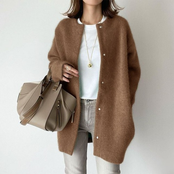 Coatigan - Oversized - Stickad - Cardiganjacka - Damkläder-Eva Jonsson