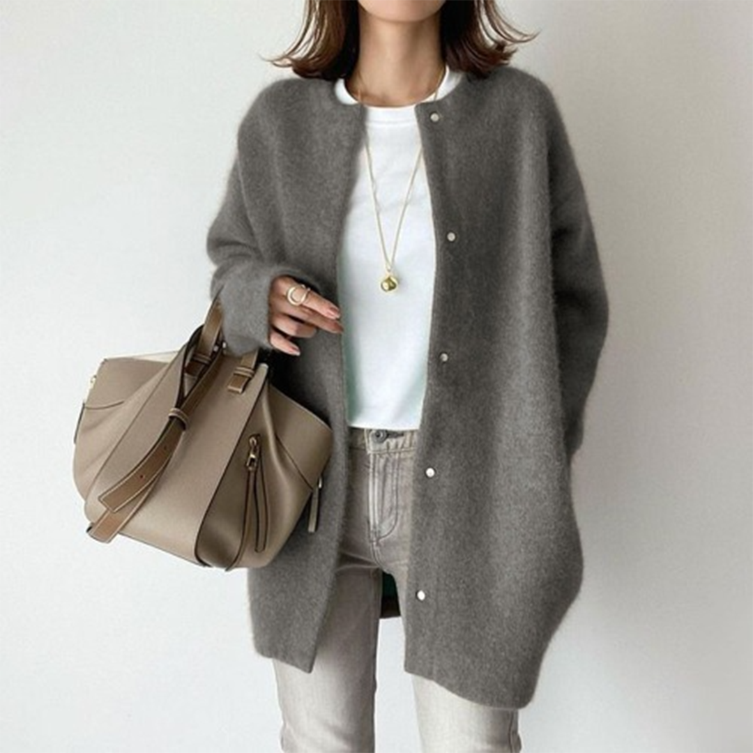 Coatigan - Oversized - Stickad - Cardiganjacka - Damkläder-Eva Jonsson