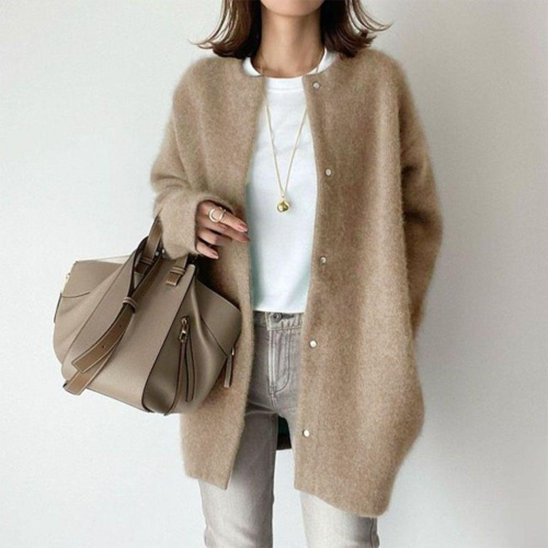 Coatigan - Oversized - Stickad - Cardiganjacka - Damkläder-Eva Jonsson