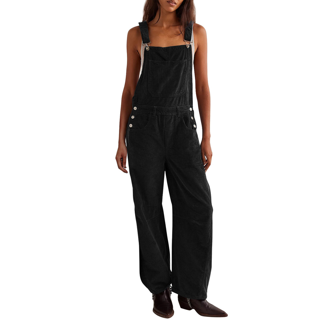 Corduroy Dungarees | Ärmlös | Jumpsuit | Cord Overalls | Damkläder-Eva Jonsson